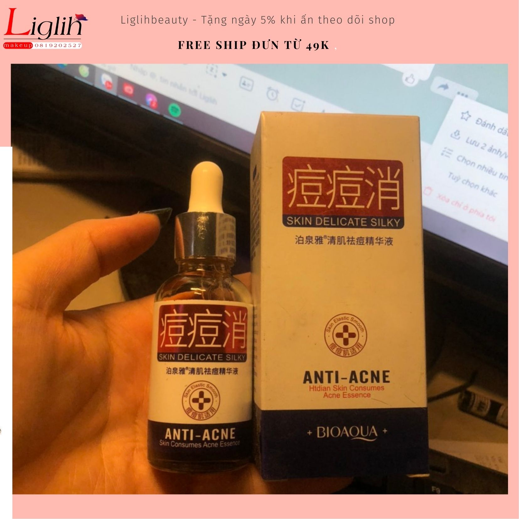 Serum cho da mụn Bioaqua Anti ACNE BAA1 30ml