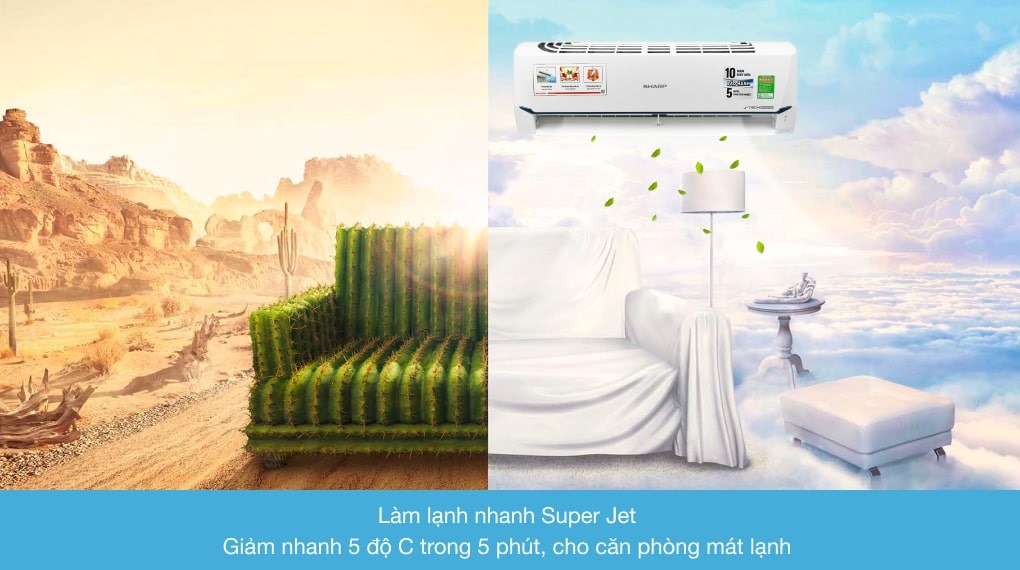 Máy lạnh Sharp model X9XEW inverter 1hp