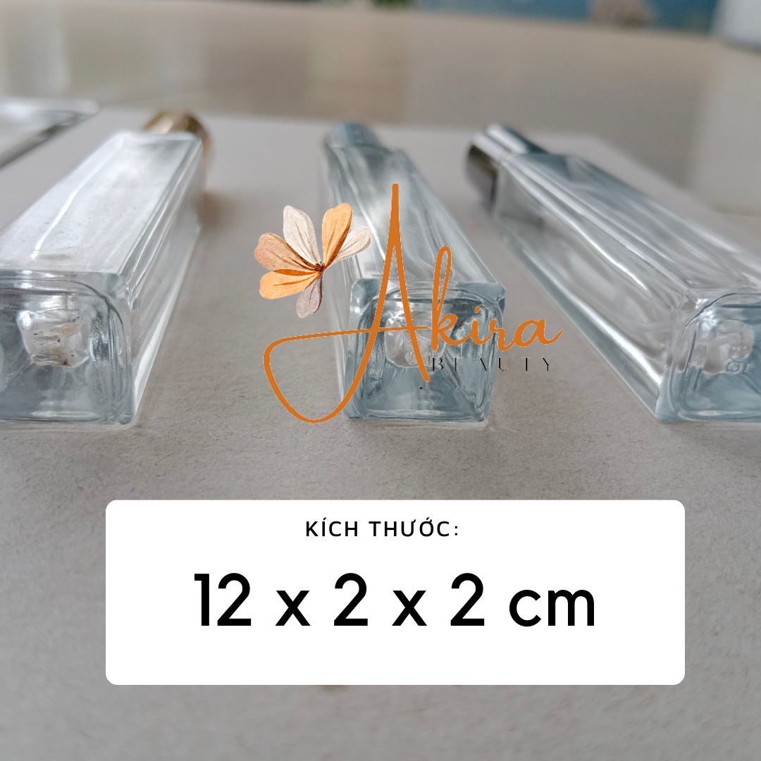 Chai chiết nước hoa 10ml | Chai thủy tinh vuông