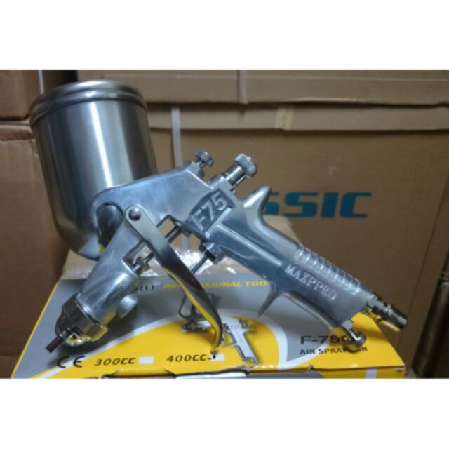 [HCM]Bộ Phun Sơn Maxppro F75G + Bình Chứa Sơn 400Cc