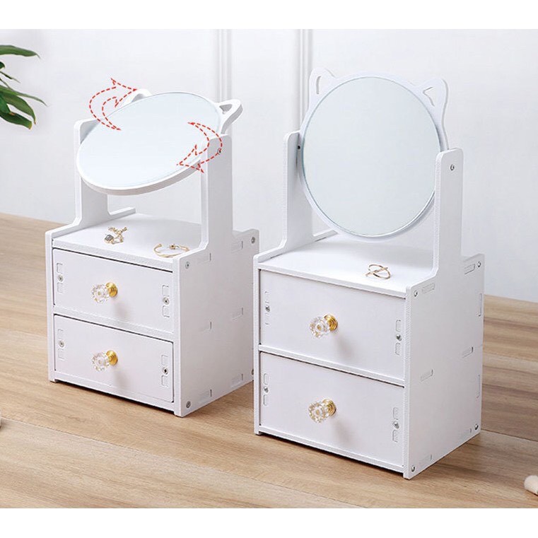 Kệ để mỹ phẩm, kệ đựng mỹ phẩm hình mèo