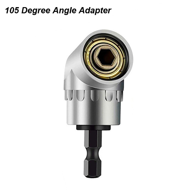 Premium impact 105 degree angle power adapter socket portable tools partial driver extension screwdriver bit holder kit with