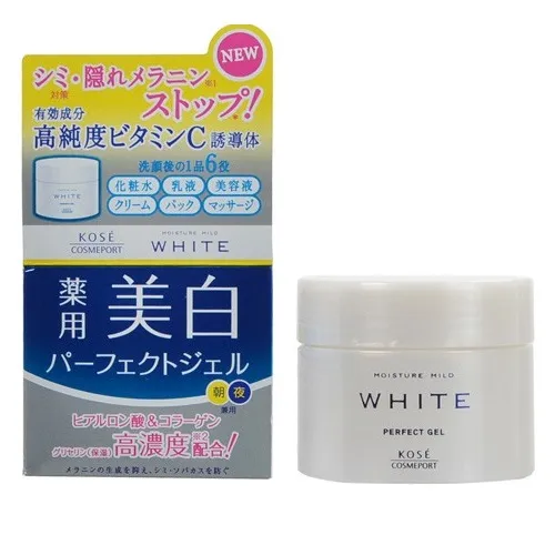 Kem dưỡng trắng da Kosé Moisture  Mild White Perfect Gel 6in1 100g - Nhật Bản