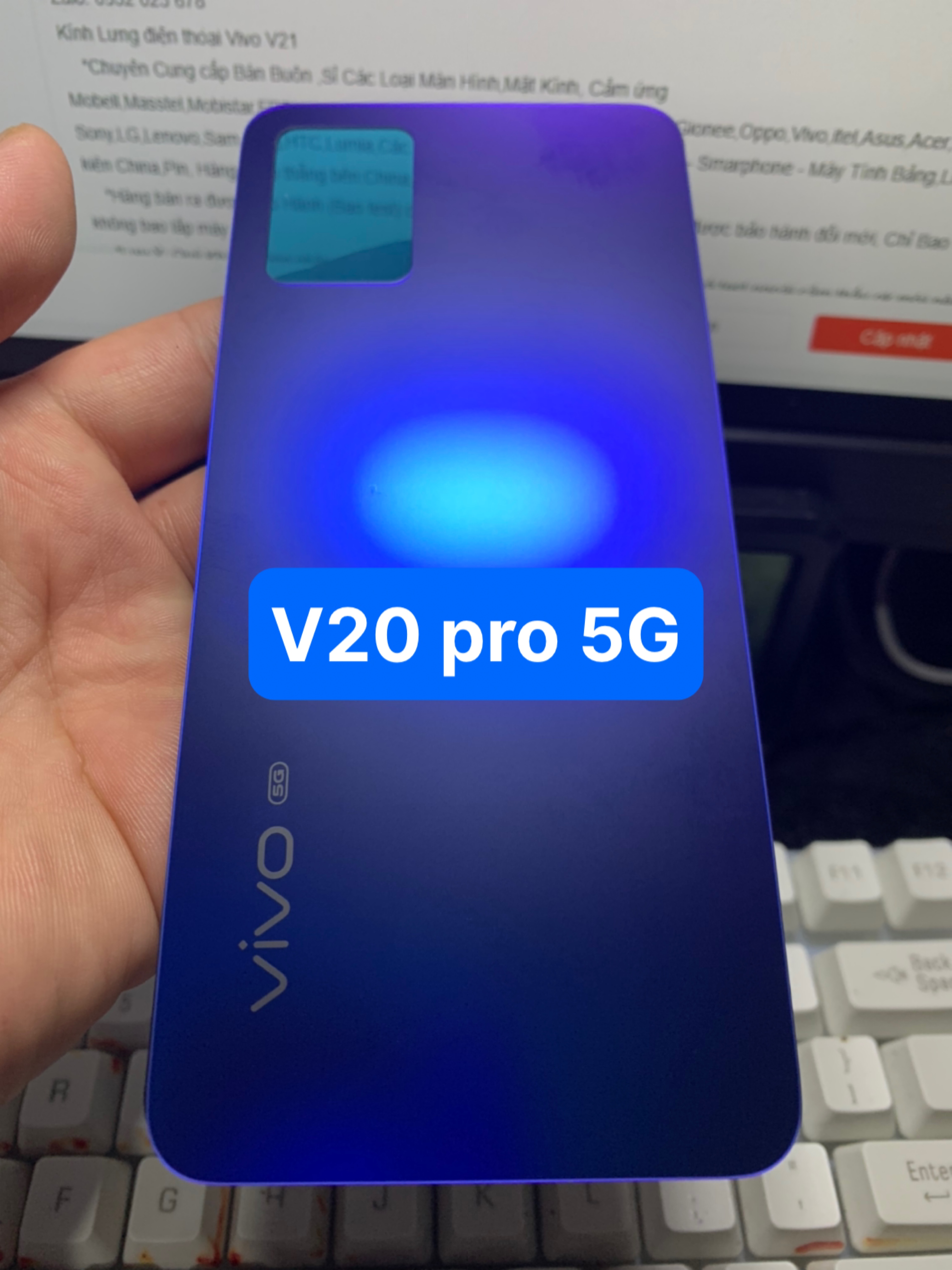Kính lưng điện thoại vivo v20 pro 5g
