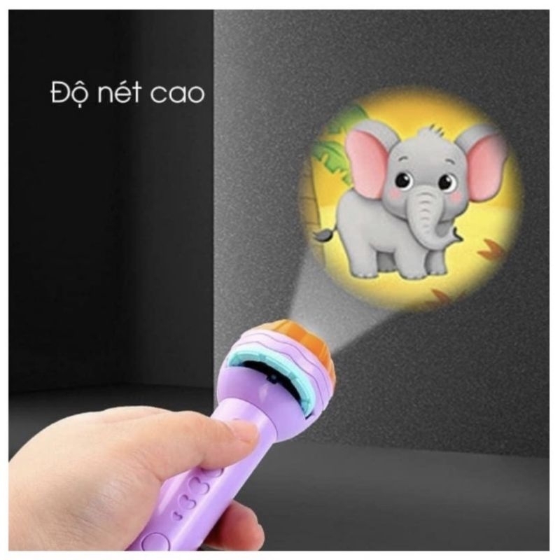 Đèn pin chiếu hình đủ bộ 80 hình ảnh cho bé