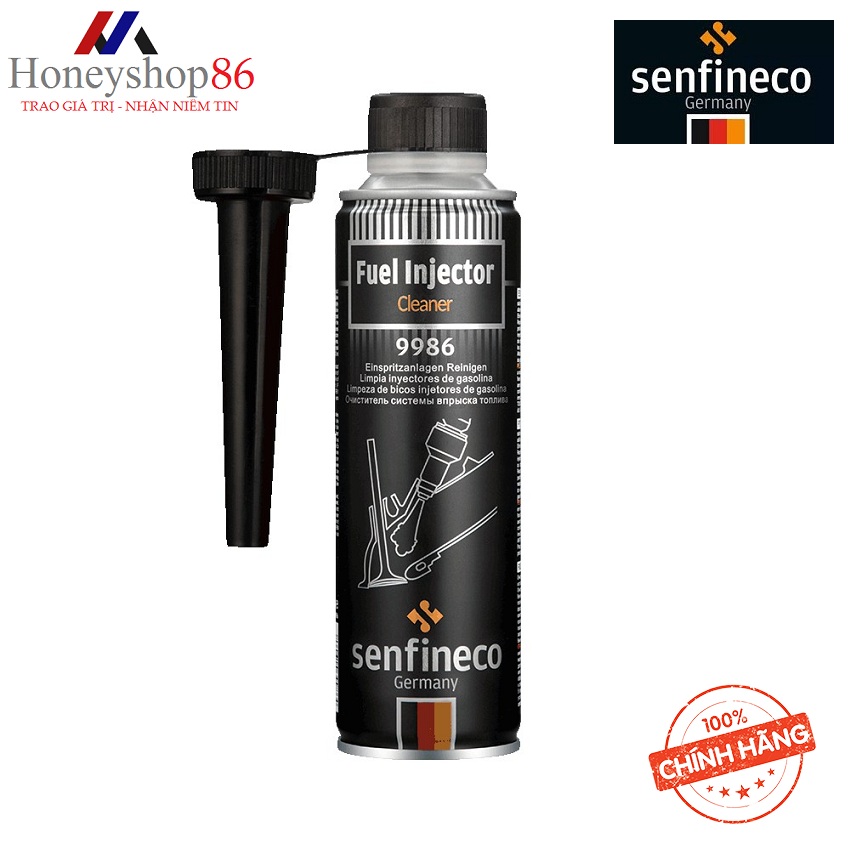 Dung dịch súc béc xăng senfineco 9986 – 300ml fuel injection cleaner-nhập khẩu đức honeyshop86