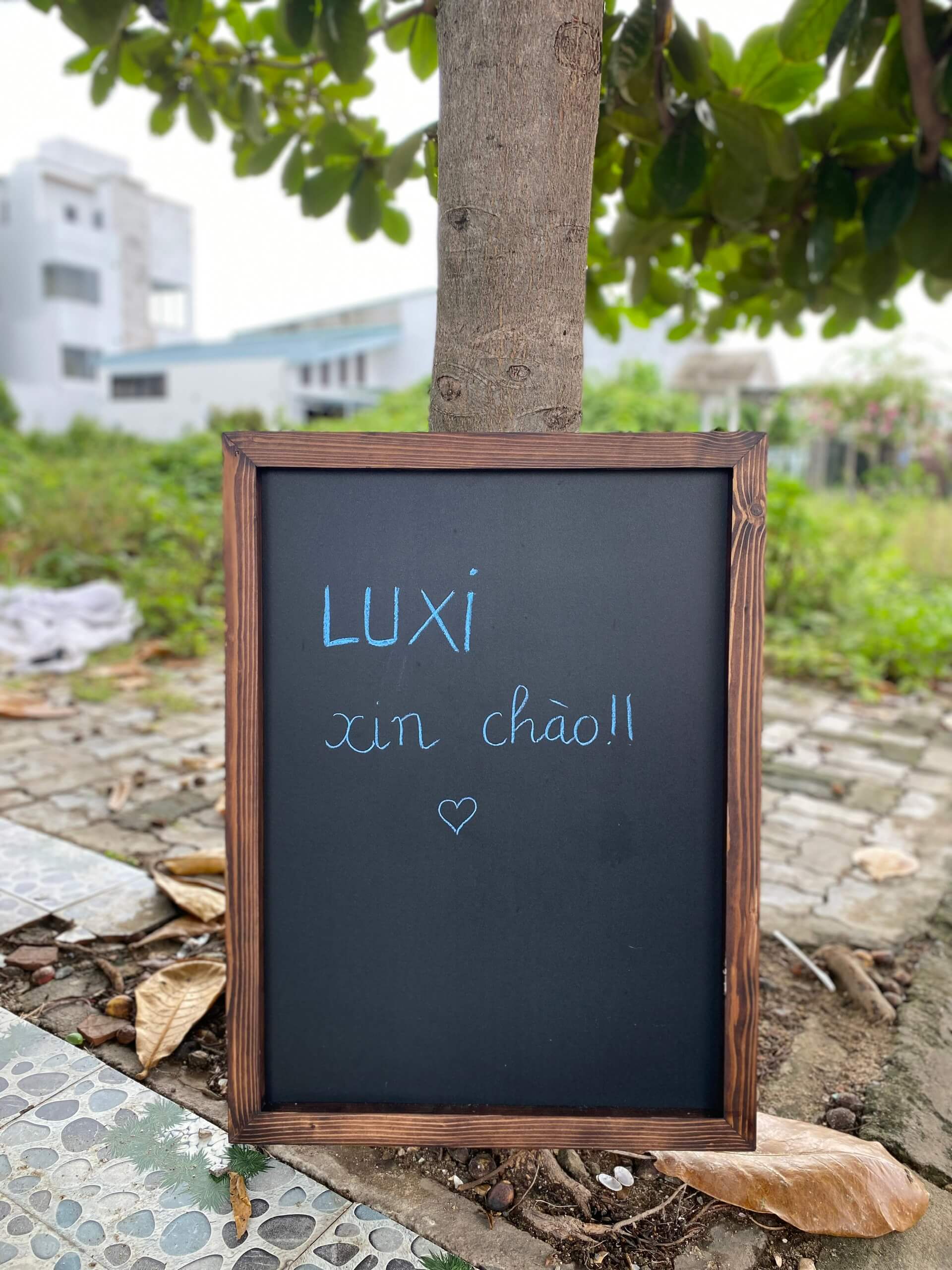Bảng đen MENU viết phấn không chân - LUXI decor