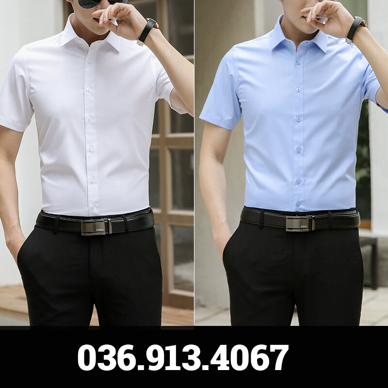Rập giấy áo sơ mi nam cộc tay phom chuẩn (RẬP GIẤY, không phải quần áo)