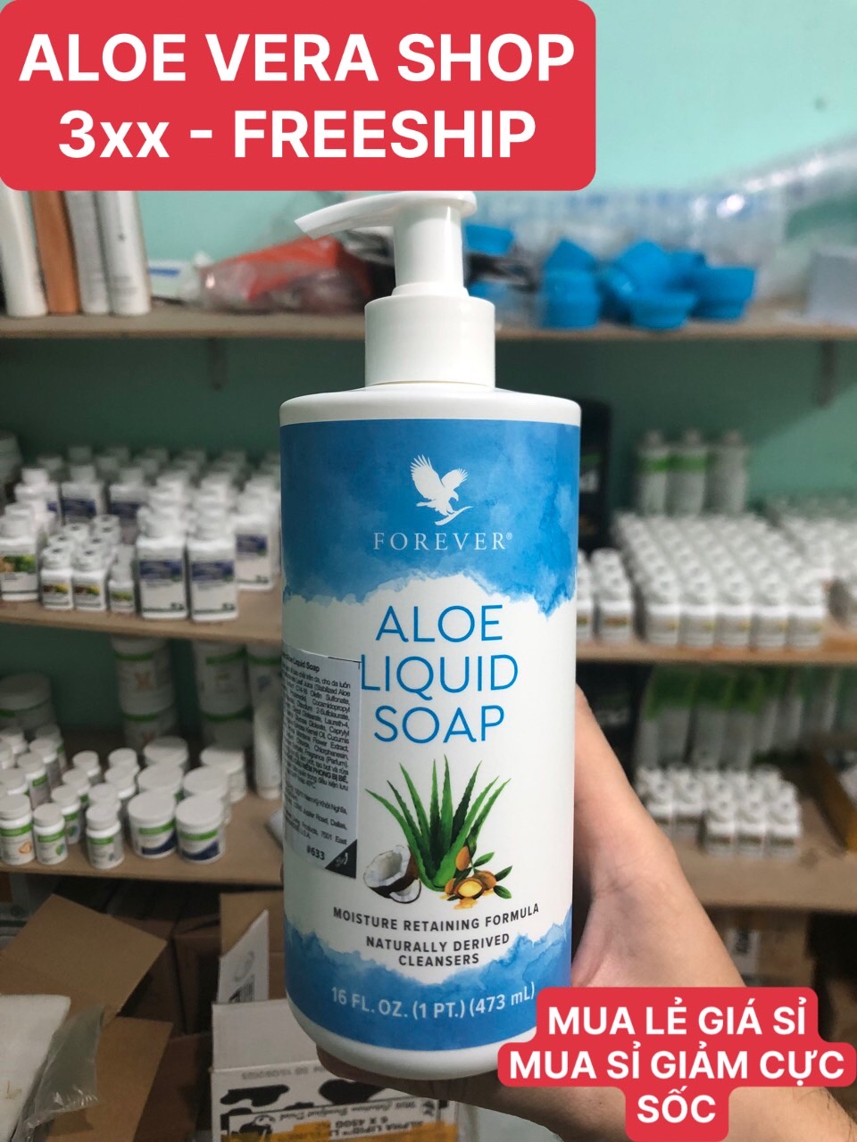 Xà phòng nước aloe liquid soap forever 633flp