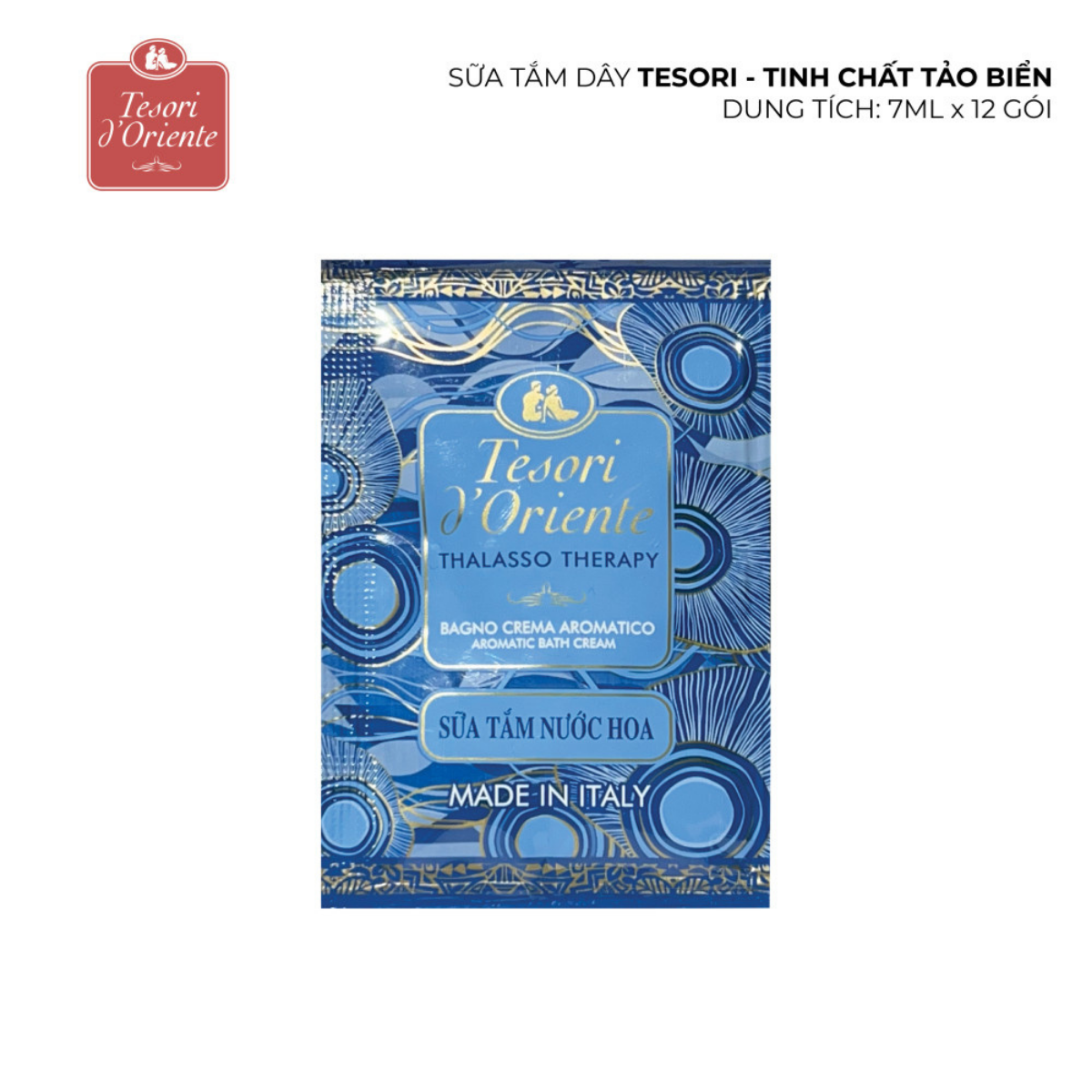 Combo 12 gói sữa tắm nước hoa siêu thơm tesori d’oriente - sữa tắm xích gói