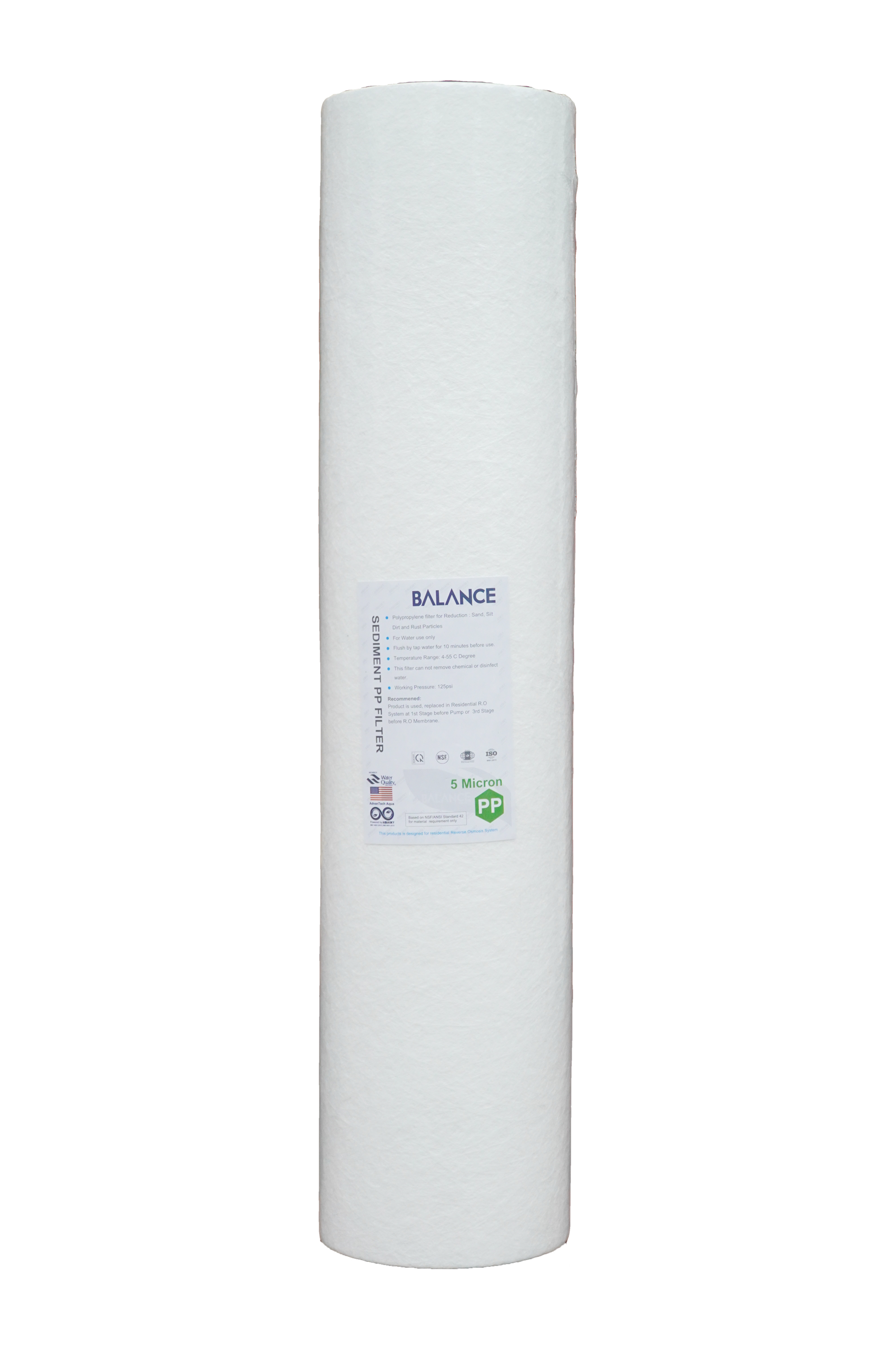 Lõi lọc thô PP 20 inch béo
