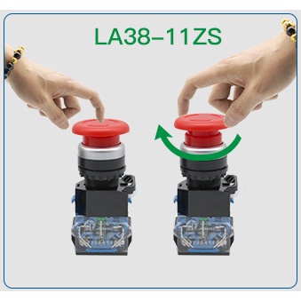 Nút nhấn dừng khẩn cấp LA38-11ZS giá rẻ phi 22mm [đơn tối thiểu 30k]