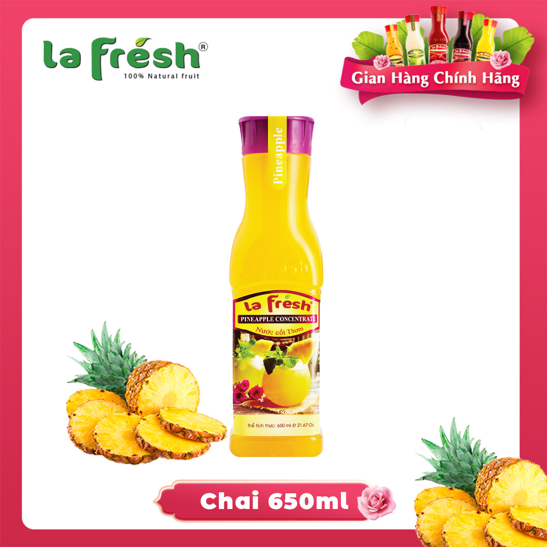 [HCM]Nước Cốt Thơm Lafresh Đà Lạt 650ml