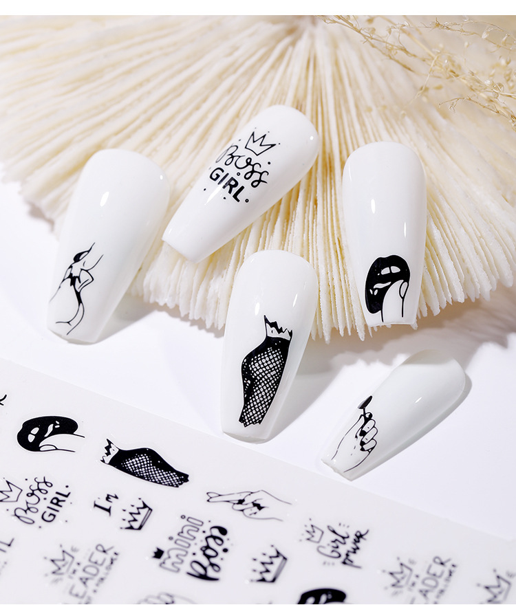 Sticker dán móng họa tiết độc đáo