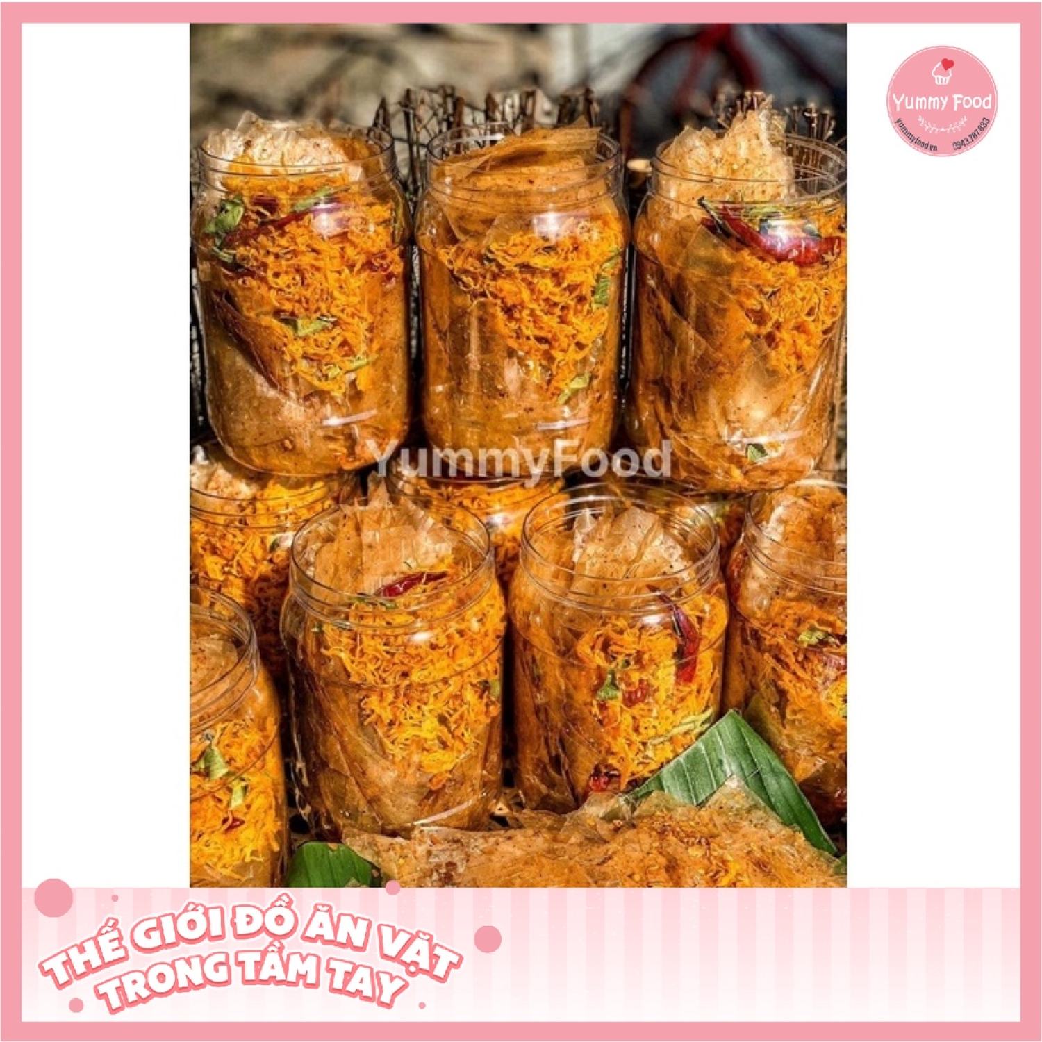 Bánh Tráng Khô Gà - (350gr/Hủ)