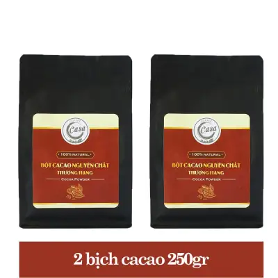 [HCM]Combo 2 Túi cacao nguyên chất đặc biệt 250gr