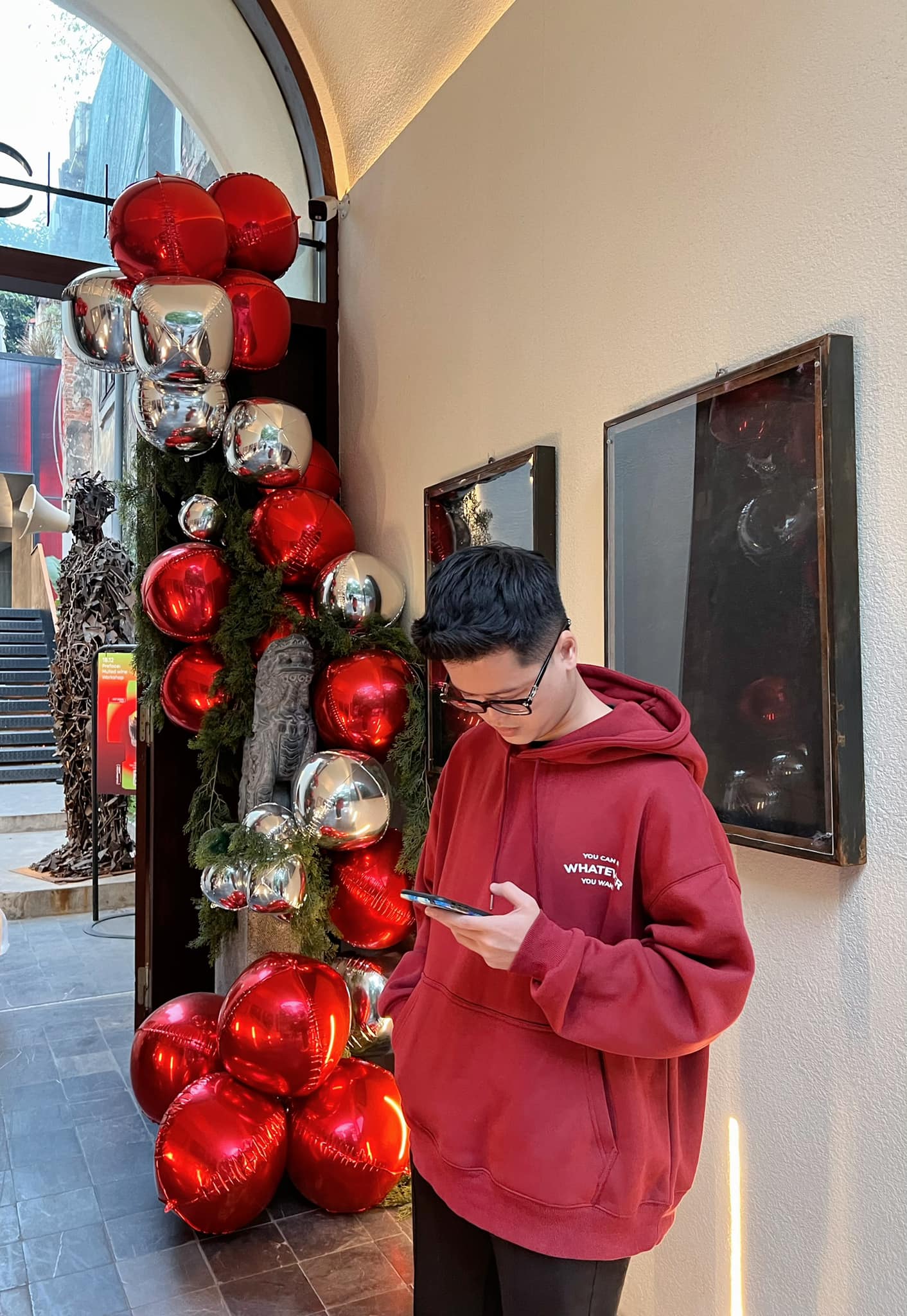 Áo hoodie Unisex Lanorm Basic nam nữ oversize form rộng màu