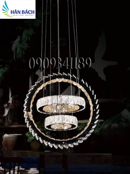[HCM]đèn thảđèn chùmđèn ốp trần led pha lê phòng khách phòng bếp
