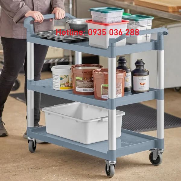 XE ĐẨY THỨC ĂN 3 TẦNG NHÀ HÀNG