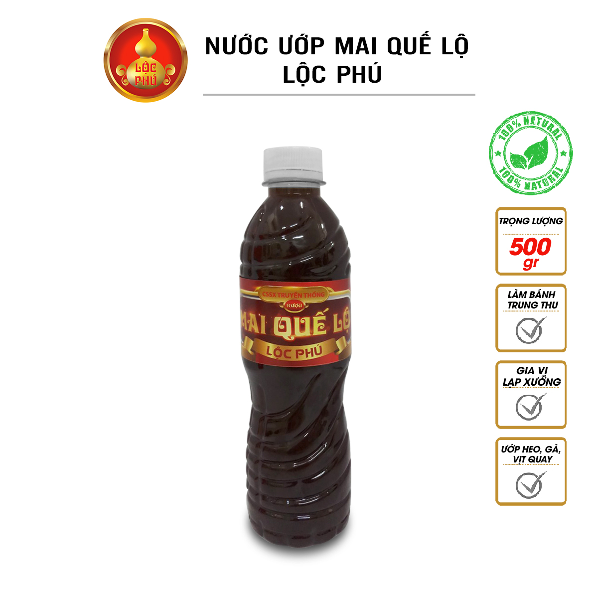 [HCM]Nước ướp Mai quế lộ LỘC PHÚ  (gia vị làm bánh trung thu)