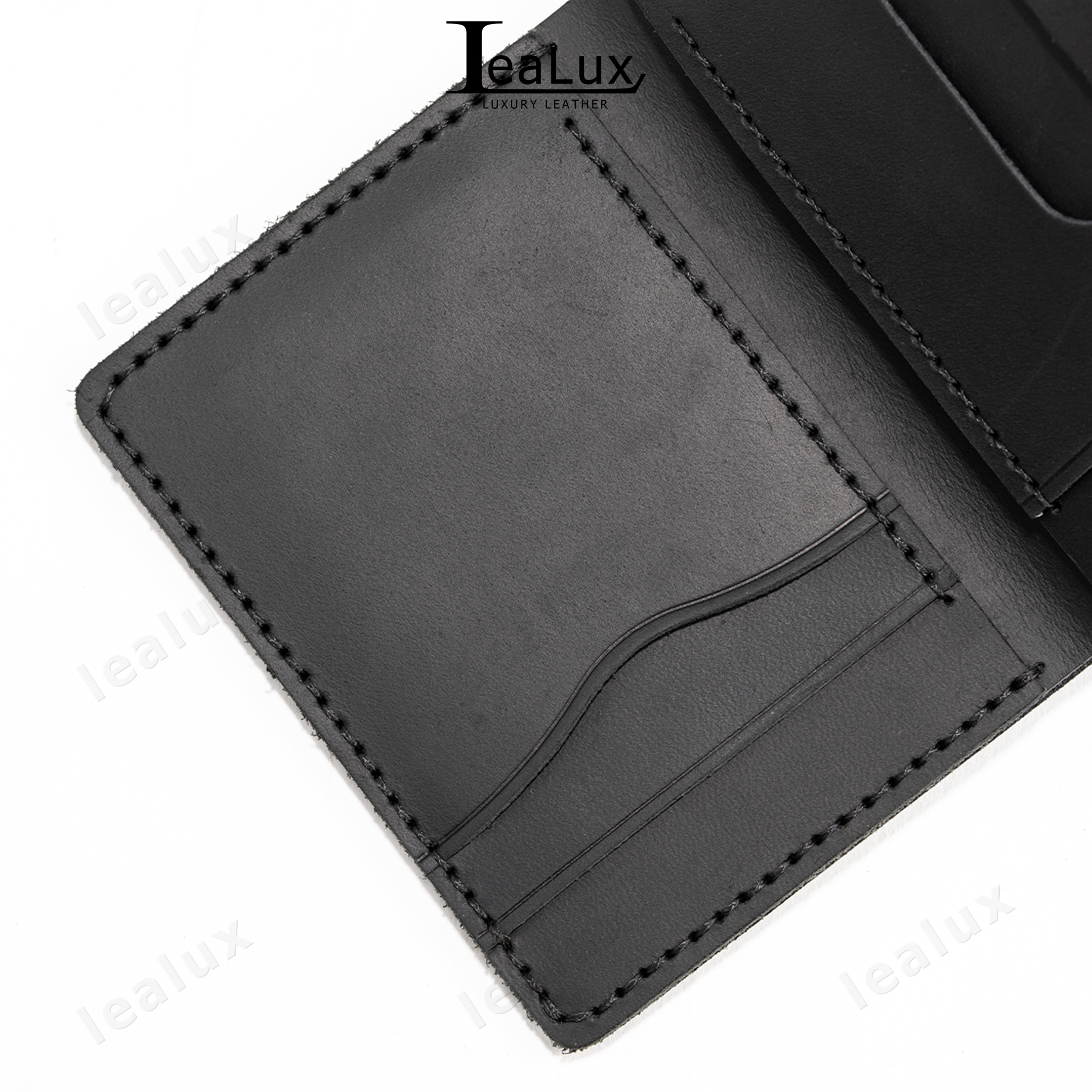Ví Đứng Mini Da Sáp Handmade LEALUX Mini Handmade 5