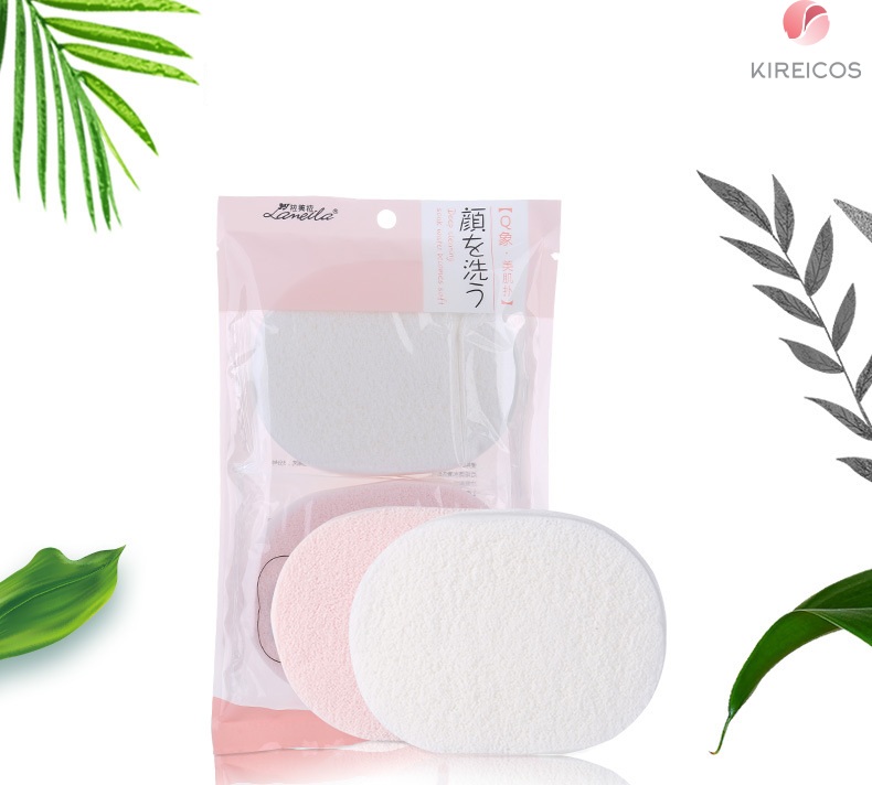 Bộ 2 miếng bọt biển tẩy trang rửa mặt B2185 Lameila