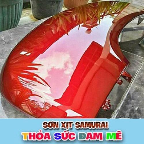Sơn xịt Samurai màu đỏ candy Y138