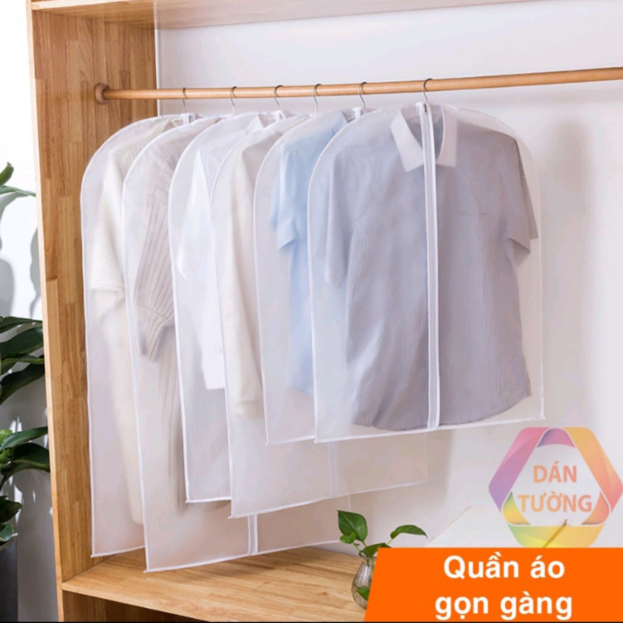 Túi bọc quần áo chống bụi treo tủ