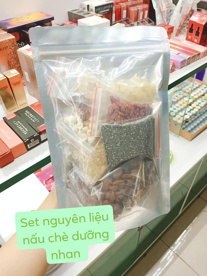[HCM]CHÈ DƯỠNG NHAN BỊCH 500GRAM TĂNG CƯỜNG SỨC KHỎE -  BỔ PHẾ NHUẬN TRÀNG - ĐẸP DA GIỮ DÁNG - BỊCH 500RAM NẤU ĐƯỢC 10 NGƯỜI ĂN