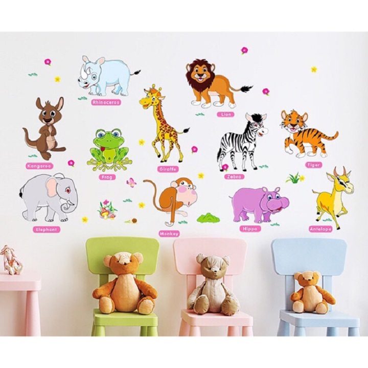 [HCM]Decal dán tường hình thú