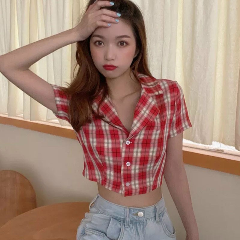 [HCM]Áo sơ mi caro cổ vest