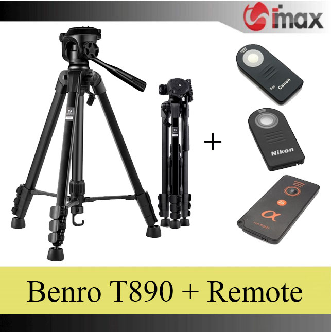 Chân máy ảnh Tripod Benro T890 + Remote cho máy ảnh