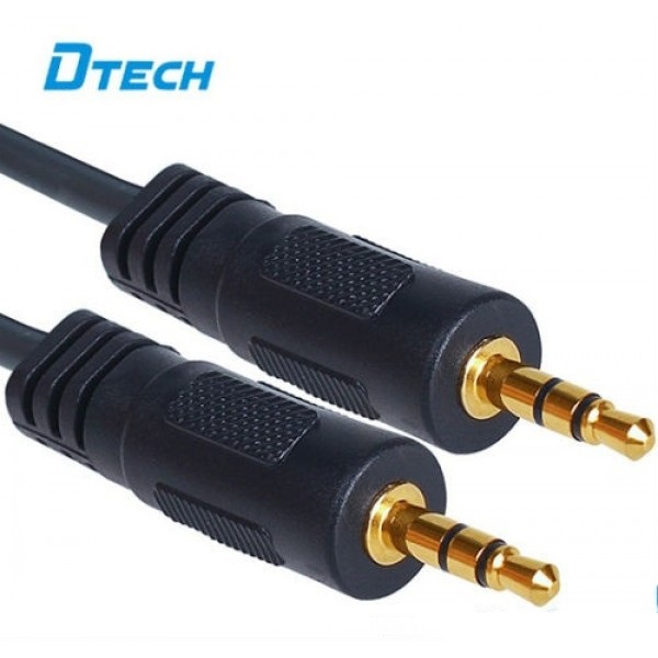 Cáp âm thanh Dtech 2 đầu jack 3.5 dài 1.5 Mét DT-6220