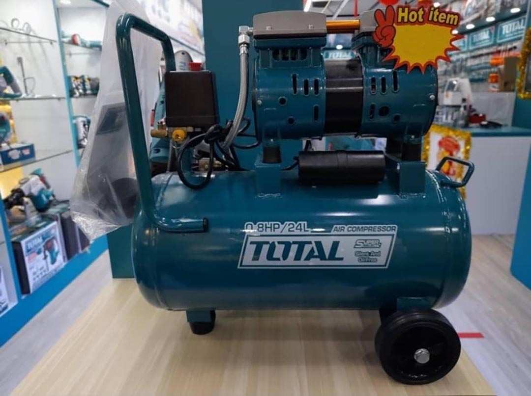 600w máy nén khí không dầu 24lít total tcs1075248t