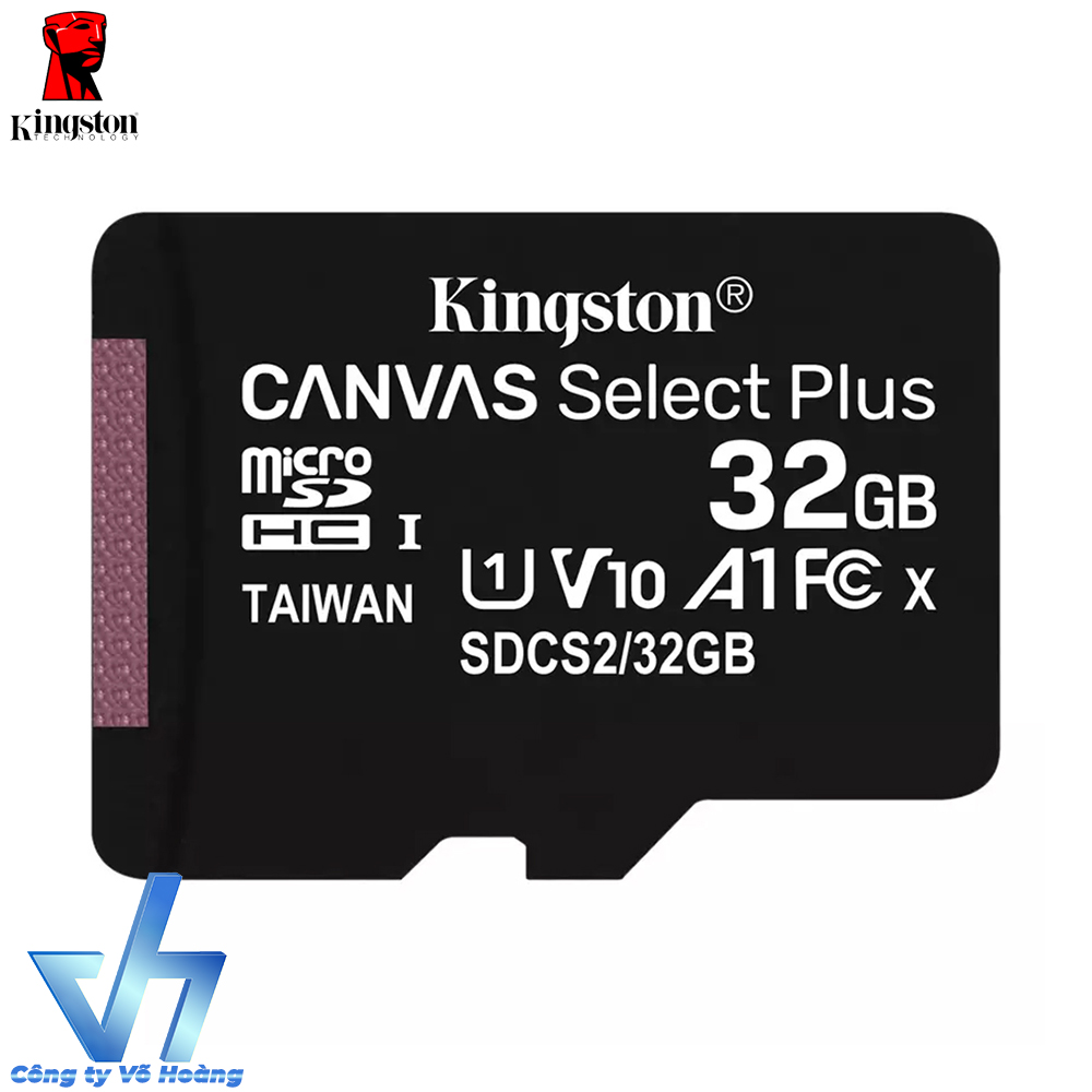 Thẻ nhớ Kingston 32GB microSDHC Canvas Select 100R CL10 UHS-I
