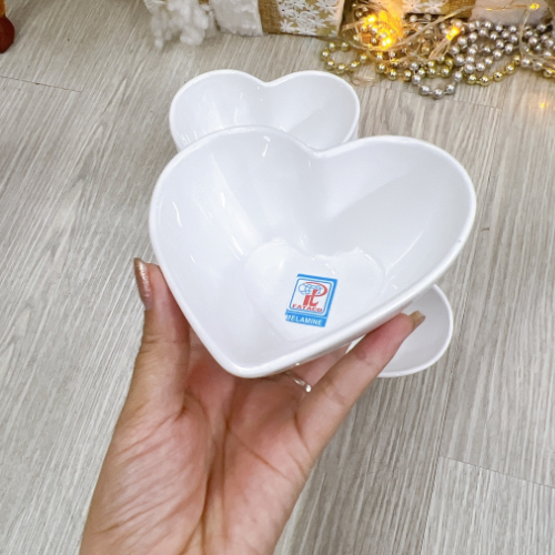 Chén Hình Trái Tim Melamine Cao Cấp