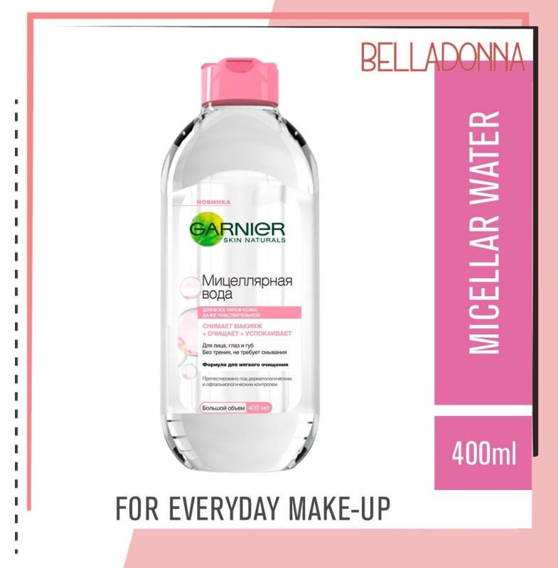 Nước tẩy trang không cồn Garnier Skin Naturals dành cho da nhạy cảm 400ml