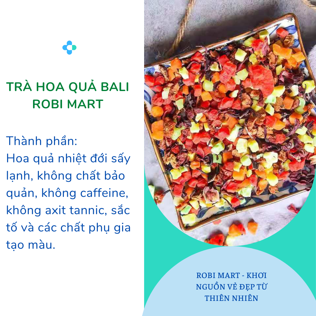 Trà hoa quả bali Robi Mart 200g - Hàng chính hãng