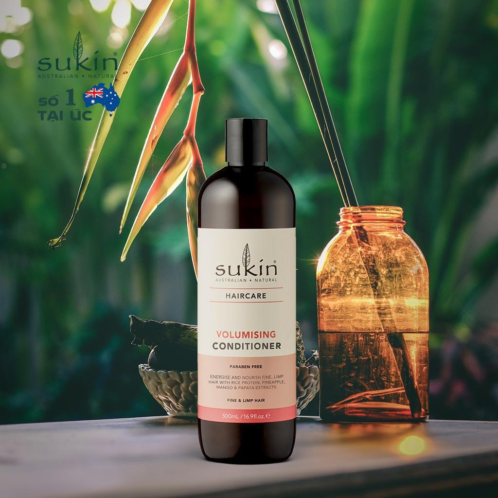 Dầu xả làm dày tóc Sukin Volumising Conditioner 500ml