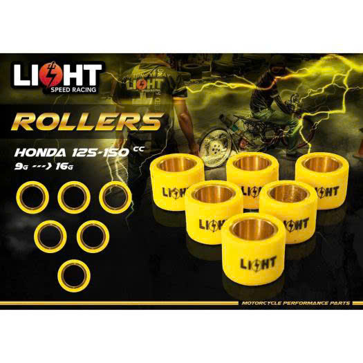 Bi Nồi Light Speed Chính Hãng Công Ty Dành Cho Honda 110-125-150, Yamaha, SH 300 -350cc Từ 9G Đến 19G Đủ Các Loại Size