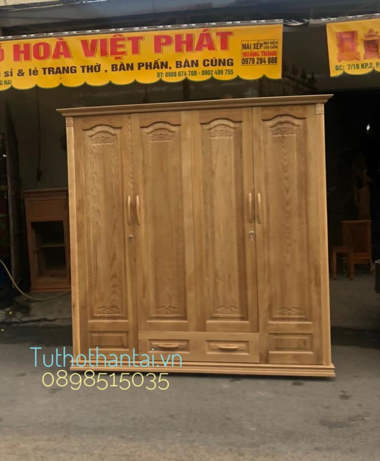 Tủ áo gỗ sồi