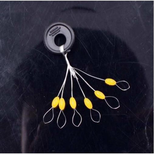 COMBO 5 VỈ HẠT CHẶN PHAO CÂU(12 hạt màu đen)