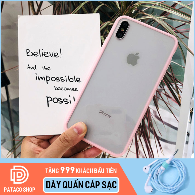 Giá Ốp lưng iPhone Silicone trong suốt viền màu cực đẹp chống sốc tuyệt đối CAKO2 cho iPhone 5/5s/6/6plus/6s/6s plus/6/7/7plus/8/8plus/x/xs/xs max/11/11 pro/11 promax