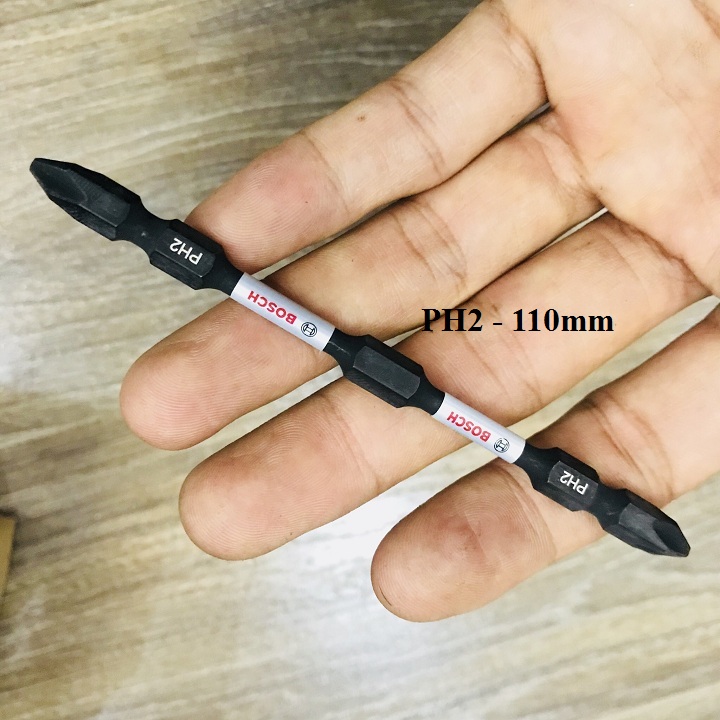 Mũi vít 2 đầu có từ tính ph2 11cm