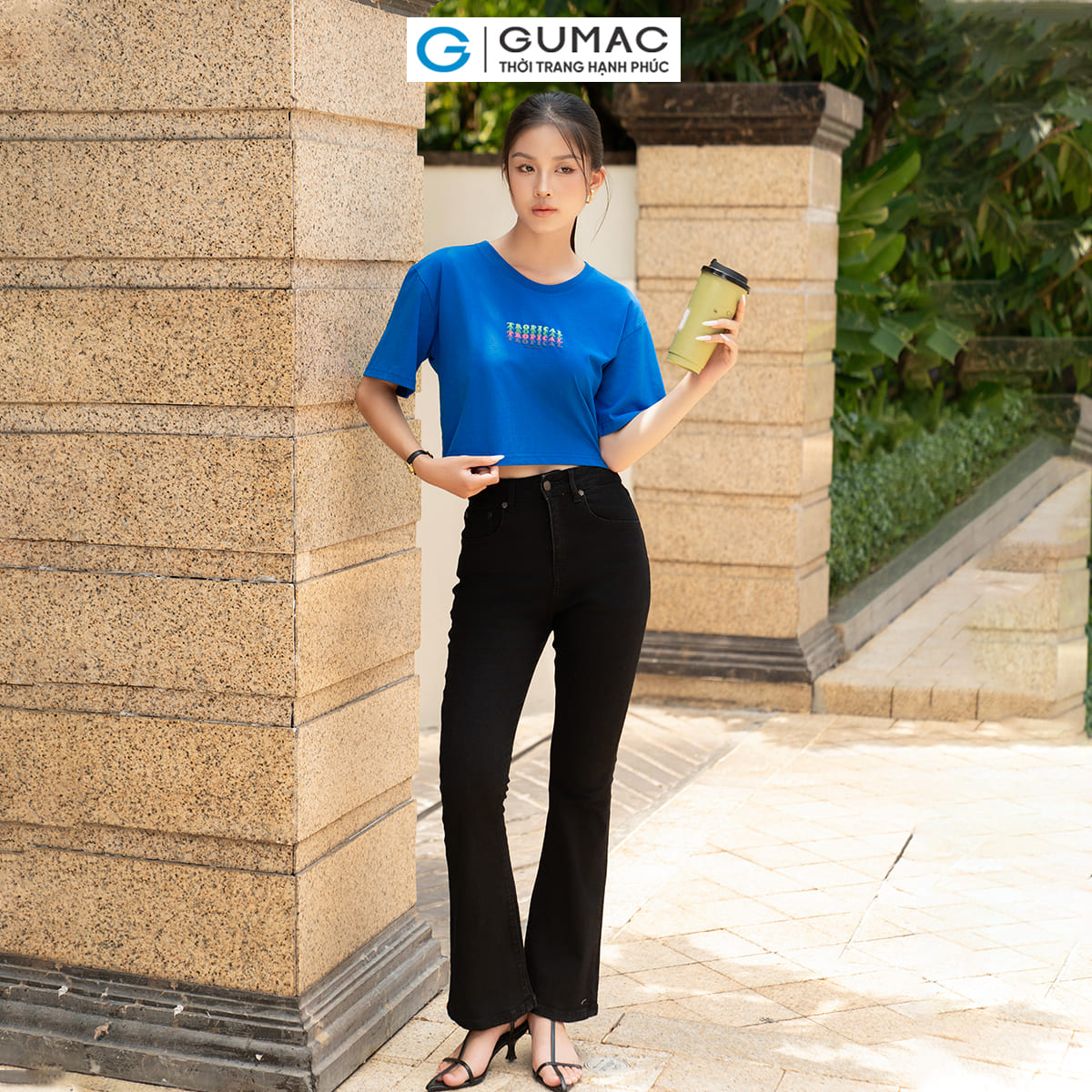 [20H 6.7 - 9.7| Voucher 10-18%] Áo thun nữ in phối màu thời trang GUMAC ATE05063