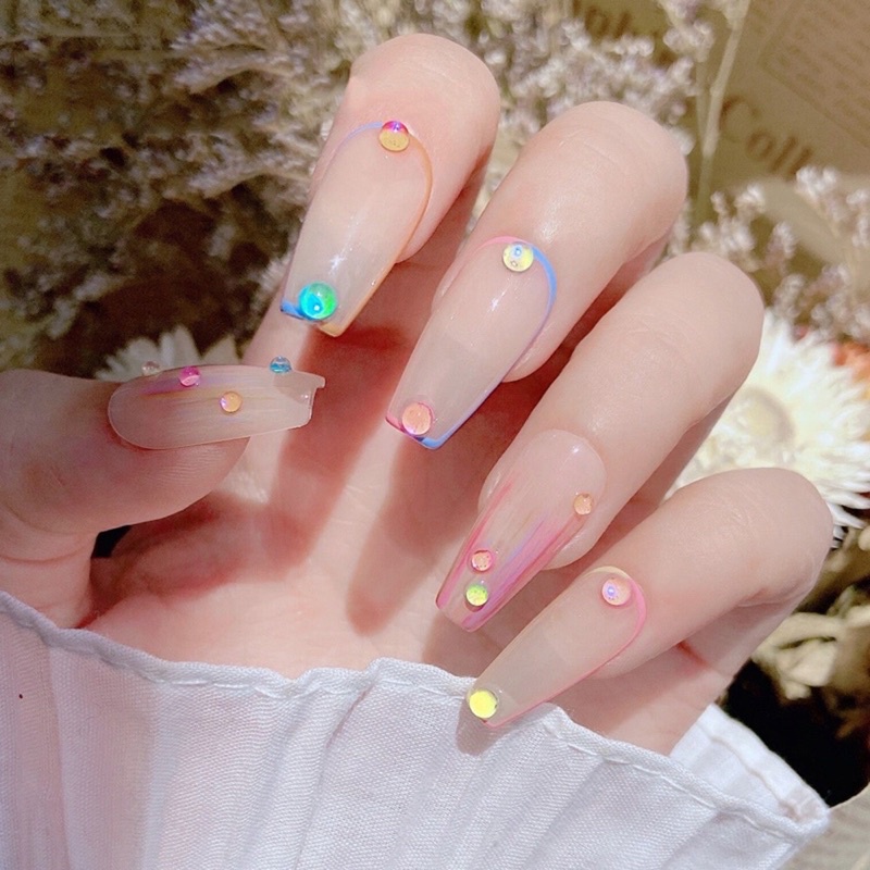 Đá giọt sương trang trí móng tay siêu xinh