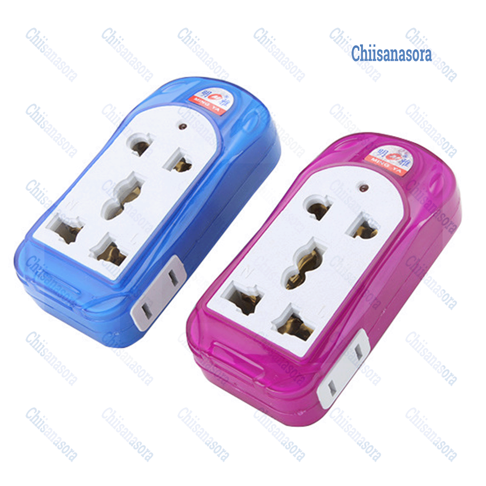 Phích cắm chuyển đổi 2 chấu chuẩn Âu Mỹ - Phích cắm chuyển đổi 2 chấu 3 chấu đa năng - Ổ cắm chuyển đổi bằng đồng