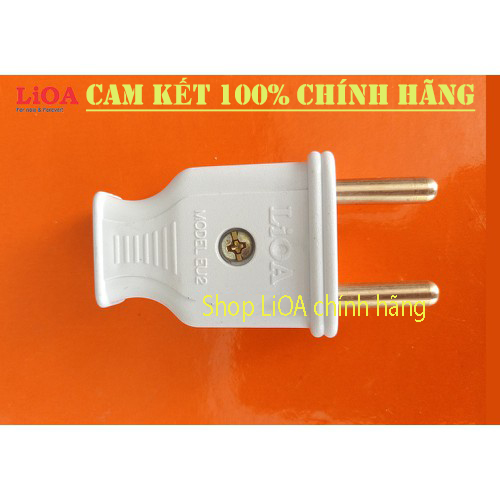 Combo 02 Phích cắm điện LiOA 2 chân cắm tròn lớn Ø5