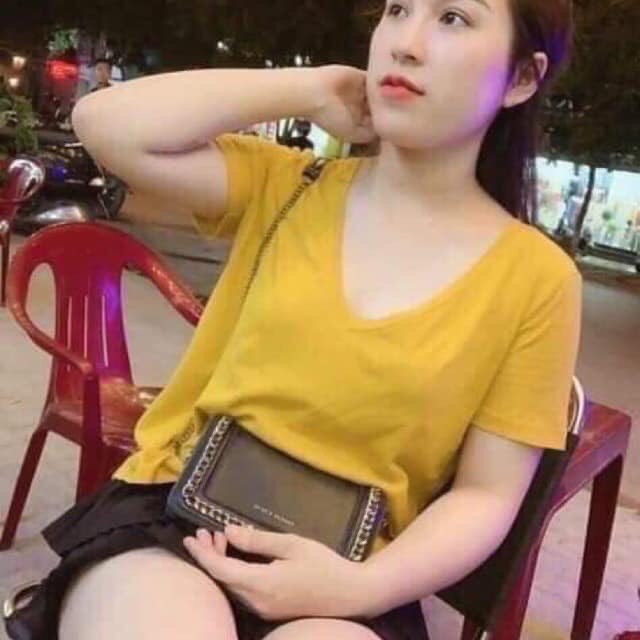 Sỉ áo pull cổ tim chất đũi coton cao cấp