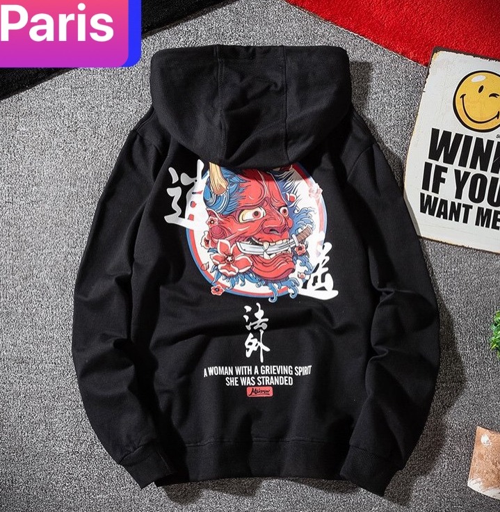 ÁO KHOÁC HOODIE NAM NỮ QUỶ NGẬM KIẾM KIỂU MỚI CHẤT NỈ CAO CẤP MỊN DÀY PHOM FORM RỘNG NHẬT BẢN CHỐNG NẮNG NÓNG LẠNH  THU ĐÔNG HÈ HOT TREND SÀNH ĐIỆU - PARIS FASHION